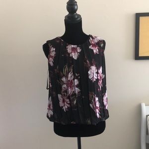 NWT Calvin Klein Tank Floral Blouse